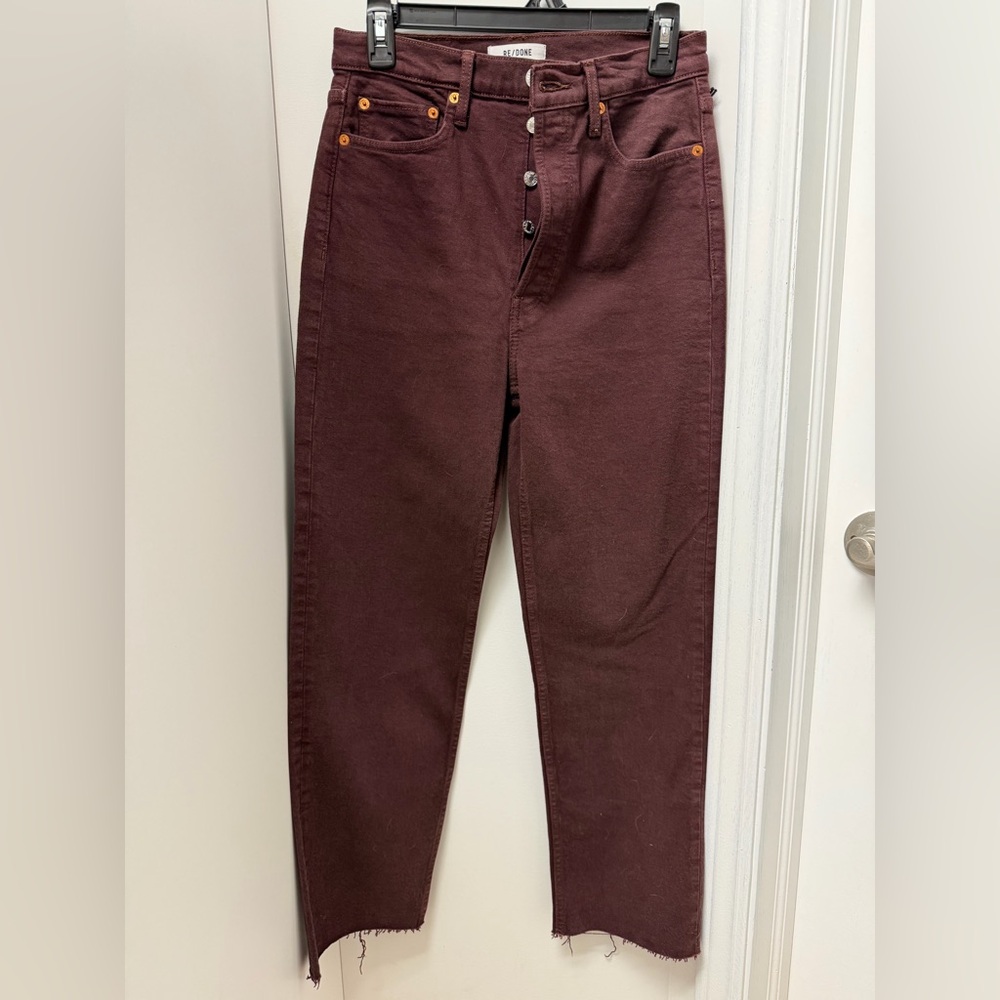 Re/Done 70s Ultra High Rise Stove Pipe NWT Size 27